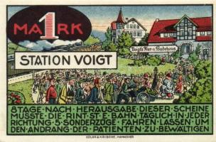 Német Birodalom/Weimari Köztársaság/ Heessen 1921. 25Pf + 50Pf + 1M 3klf db, teljes sor T:I