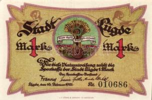 Német Birodalom/Weimari Köztársaság/ Lügde 1921. 50Pf + 1M + 2M 3klf db, teljes sor T:I