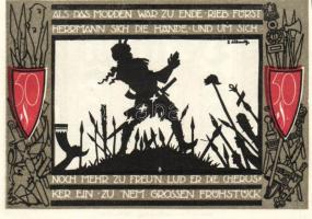 Német Birodalom/Weimari Köztársaság/ Detmold 1920. 50Pf(10x) 10klf db, teljes sor T:I