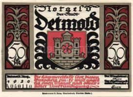 Német Birodalom/Weimari Köztársaság/ Detmold 1920. 50Pf(10x) 10klf db, teljes sor T:I