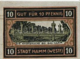 Német Birodalom/Weimari Köztársaság/Hamm 1920. 10Pf(2x) + 25Pf(2x) + 50Pf(2x) 6klf db, teljes sor T:...