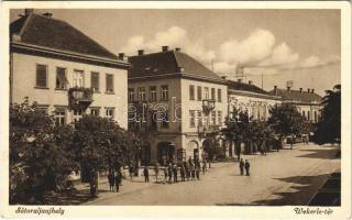1938 Sátoraljaújhely, Wekerle tér, üzlet + SÁTORALJAÚJHELY P.U. SZEKRÉNYBŐL