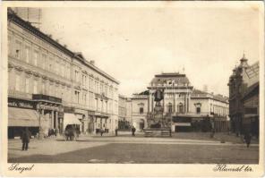 Szeged, Klauzál tér + 1935 Szegedi Szabadtéri Játékok So. Stpl