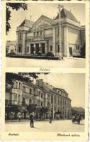 1943 Szolnok, Hitelbank, színház. Hátoldalon a Királyi Ügyészségi Alelnök engedélyezése sokszorosításra
