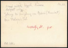 Erdélyi hegység Bucsecs Erdélyi Mór feliratozott fotója 16x12 cm