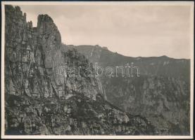 Erdélyi hegység Brassó környéke Bucsecs Buksói szikla Erdélyi Mór feliratozott fotója 16x12 cm