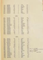1899-1972 Vegyes Ferencávoris Torna Club (FTC) okmány tétel (bajnoki mérkőzések, nemzetközi szereplé...