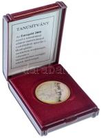 Csóka Zsuzsanna (1962-) 1996. "Millecentenárium Honfoglalás 896-1996" Ag emlékérem dísztok...