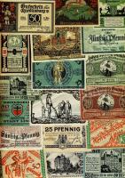 Német Birodalom/Weimari Köztársaság 1920-as évek eleje 100db szükségpénz, kevés duplával T:I(95%),II