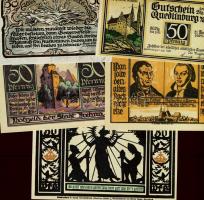 Német Birodalom/Weimari Köztársaság 1920-as évek eleje 100db szükségpénz, kevés duplával T:I(95%),II