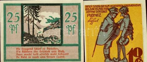 Német Birodalom/Weimari Köztársaság 1920-as évek eleje 120db szükségpénz, kevés duplával T:I(95%),II