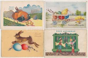 64 db főleg RÉGI motívum képeslap: főleg üdvözlő / 64 mostly pre-1945 motive postcards: mostly greeting