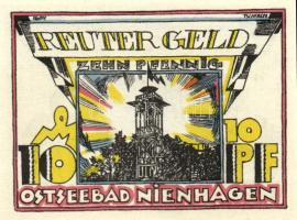 Német Birodalom/Weimari Köztársaság/Nienhagen 1922. 10Pf + 25Pf + 50Pf 3 klf db, teljes sor T:I