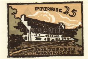 Német Birodalom/Weimari Köztársaság/Neukloster 1922. 10Pf + 25Pf + 50Pf 3 klf db, teljes sor T:I