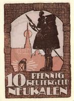 Német Birodalom/Weimari Köztársaság/Neukalen 1922. 10Pf + 25Pf + 50Pf 3 klf db, teljes sor T:I