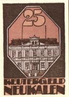 Német Birodalom/Weimari Köztársaság/Neukalen 1922. 10Pf + 25Pf + 50Pf 3 klf db, teljes sor T:I