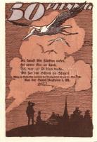 Német Birodalom/Weimari Köztársaság/Neukalen 1922. 10Pf + 25Pf + 50Pf 3 klf db, teljes sor T:I