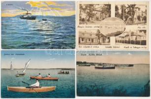 37 db RÉGI magyar város képeslap: Balaton / 68 pre-1945 Hungarian town-view postcards: only Balaton
