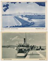 37 db RÉGI magyar város képeslap: Balaton / 68 pre-1945 Hungarian town-view postcards: only Balaton