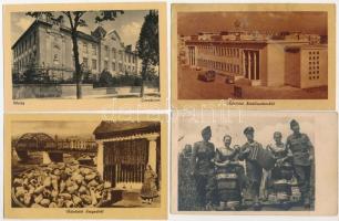 105 db MODERN magyar város képeslap az 1950-es évekből / 105 modern Hungarian town-view postcards until the 50s