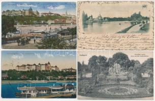 65 db RÉGI magyar város képeslap: Budapest / 65 pre-1945 Hungarian town-view postcards: only Budapest