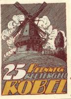 Német Birodalom/Weimari Köztársaság/Röbel 1922. 10Pf + 25Pf + 50Pf 3 klf db, teljes sor T:I