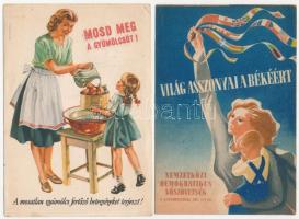 2 db RÉGI magyar reklám motívum képeslap / 2 pre-1945 Hungarian advertising motive postcards