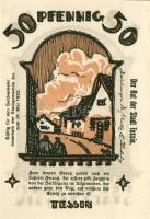 Német Birodalom/Weimari Köztársaság/Tessin 1922. 10Pf + 25Pf + 50Pf 3 klf db, teljes sor T:I