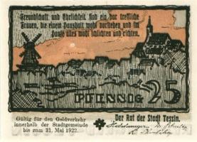 Német Birodalom/Weimari Köztársaság/Tessin 1922. 10Pf + 25Pf + 50Pf 3 klf db, teljes sor T:I