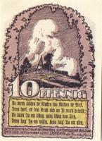 Német Birodalom/Weimari Köztársaság/Zarreutin 1922. 10Pf + 25Pf + 50Pf 3 klf db, teljes sor T:I