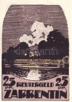 Német Birodalom/Weimari Köztársaság/Zarreutin 1922. 10Pf + 25Pf + 50Pf 3 klf db, teljes sor T:I