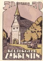 Német Birodalom/Weimari Köztársaság/Zarreutin 1922. 10Pf + 25Pf + 50Pf 3 klf db, teljes sor T:I