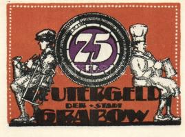 Német Birodalom/Weimari Köztársaság/Grabow 1921. 10Pf + 25Pf + 50Pf 3 klf db, teljes sor T:I