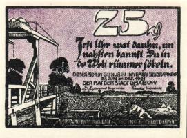 Német Birodalom/Weimari Köztársaság/Grabow 1921. 10Pf + 25Pf + 50Pf 3 klf db, teljes sor T:I