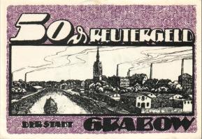 Német Birodalom/Weimari Köztársaság/Grabow 1921. 10Pf + 25Pf + 50Pf 3 klf db, teljes sor T:I