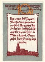 Német Birodalom/Weimari Köztársaság/Gnoien 1922. 10Pf + 25Pf + 50Pf 3 klf db, teljes sor T:I