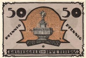 Német Birodalom/Weimari Köztársaság/Teterow 1921. 10Pf + 25Pf + 50Pf 3 klf db, teljes sor T:I