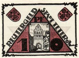 Német Birodalom/Weimari Köztársaság/Teterow 1921. 10Pf + 25Pf + 50Pf 3 klf db, teljes sor T:I