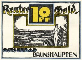 Német Birodalom/Weimari Köztársaság/Brunshaupten 1922. 10Pf + 25Pf + 50Pf 3 klf db, teljes sor T:I