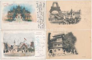 10 db RÉGI képeslap az 1900-as párizsi világkiállításról / 10 pre-1945 postcards of the Paris Exposition Universelle 1900