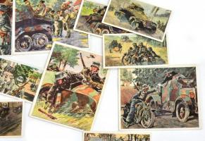 Náci katonai témájú cigarettakártyák, 250 db