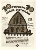 Német Birodalom/Weimari Köztársaság/Schwaan 1922. 10Pf + 25Pf + 50Pf 3 klf db, teljes sor T:I