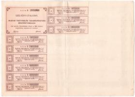 Budapest 1910. "Magyar Tisztviselők Takarékpénztára Részvénytársaság" bemutatóra szóló rés...