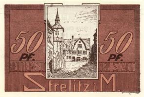 Német Birodalom/Weimari Köztársaság/Strelitz 1922. 10Pf + 25Pf + 50Pf 3 klf db, teljes sor T:I