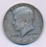 Amerikai Egyesült Államok 1964D 1/2$ Ag "Kennedy" T:2,2- USA 1964D 1/2 Dollar Ag "Kennedy" C:XF,VF Krause KM#202