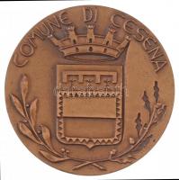 Olaszország DN Cesena városa Br emlékérem (59mm) T:1- Italy ND Comune di Cesena Br commemorative medal (59mm) C:AU