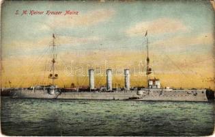 1915 SM Kleiner Kreuzer Mainz / WWI Imperial German Navy (Kaiserliche Marine) light cruiser SMS Mainz (fa)