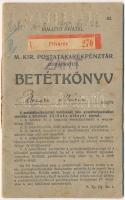 1923. Magyar Királyi Postatakarékpénztár Budapesten betétkönyve