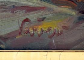 Köves(y) Albi (1900-?):: Táj. Olaj, farost, jelzett, hátoldalán Képcsarnok Vállalat címkéjével. Kere...