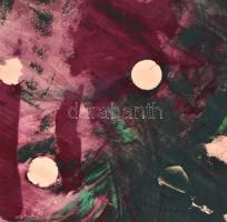 Fe. LL' jelzéssel: Kitekintés a zöldbe. Vegyes technika, papír. 35×27 cm